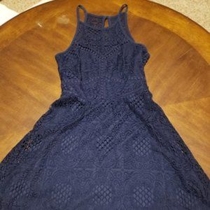 Nevy Eyelet Lace babydoll cocktail Dress, sz 1